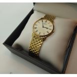 Gents boxed gold plated Rotary wristwatch CONDITION REPORT: This item is pre owned