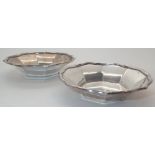 Pair of Anglo Indian silver pin dishes by Cooke & Kelvey Calcutta 106g