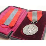 King George VI boxed Imperial Service medal to Eleanor Lovatt