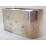 Hallmarked silver continental napkin ring