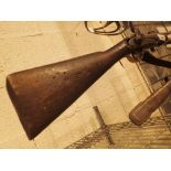 Black powder Lee Enfield percussion gun with bayonet and ramrod