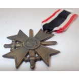 German WWII Merit Cross medal with swords second class