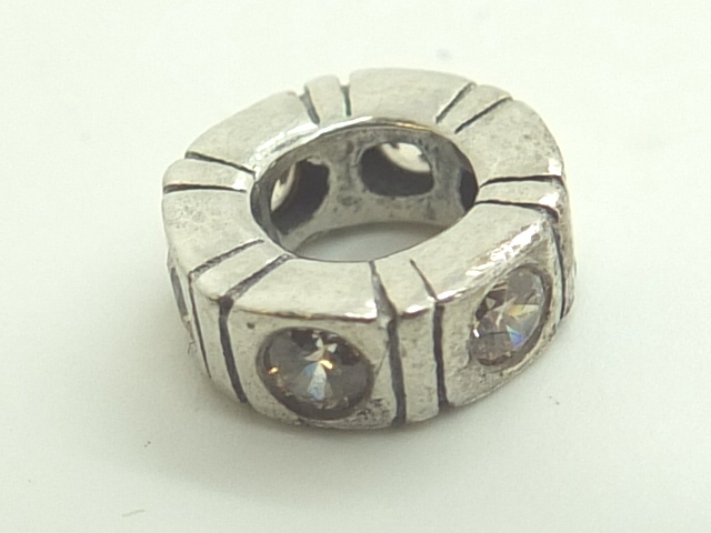 Genuine Pandora stone set spacer charm