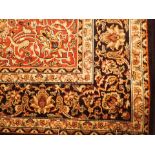 Blue ground Keshan carpet 230 x 160 cm