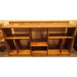 Medium wood shelving unit 162 x 42 x 79