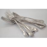 Eleven Tiffany dinner forks patent 1868