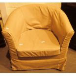 Loose covered tub chair