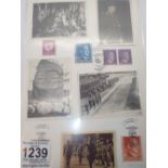 Third Reich cigarette cards and German stamps