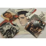 Quantity of Elvis Presley photographs and postcards