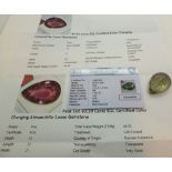 Pear cut EGL certfied colour changing alexandrite loose stone 60.