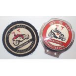 Isle of Man TT Marshalls Association car badge 1963 TT marshall armband and fabric badge