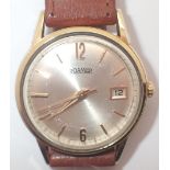 Gents Rotary mechanical wristwatch on a leather strap CONDITION REPORT: Working at
