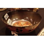 Pilkington Royal Lancastrian large lustre footed bowl A/F D: 20 cm CONDITION REPORT: