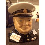 Carlton Ware Winston Churchill toby jug H: 14 cm