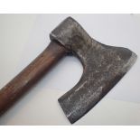 Antique headmans axe on later wooden handle CONDITION REPORT: No makers or any other