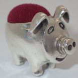 925 silver pig pin cushion