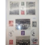 Third Reich cigarette cards and German stamps