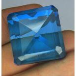 EGL certified transparent blue topaz gemstone 49.