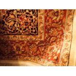 Beige ground Keshan rug 190 x 140 cm