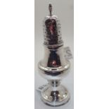 Hester Bateman solid silver sugar caster of typical form assay London 1784 W: 69g H: 14 cm