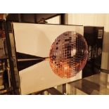 Boxed Lite FX mirror ball and base set D: 21 cm