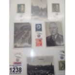 Third Reich cigarette cards and German stamps