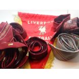 Liverpool Football Club pennant and selection of ties