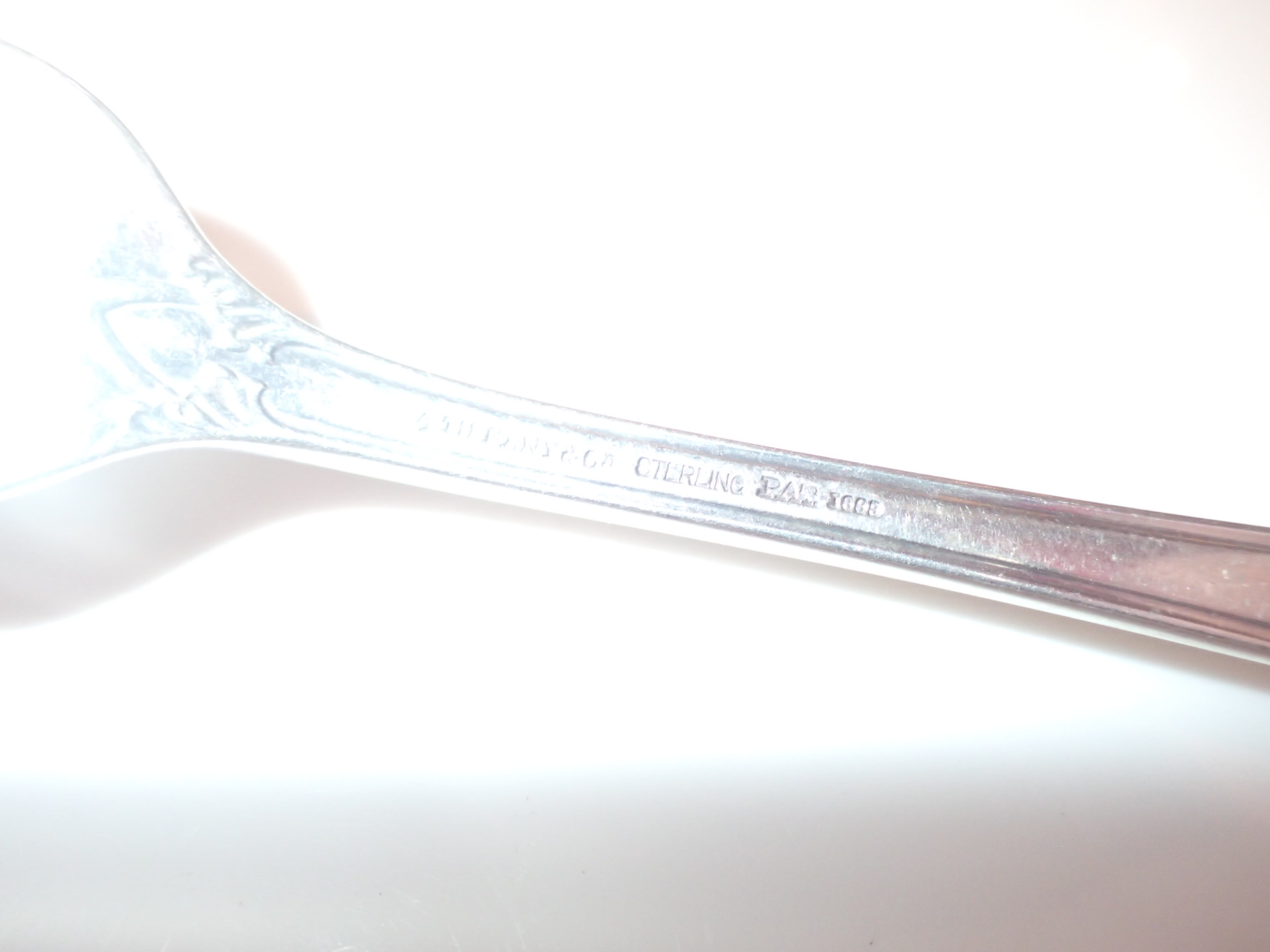 Eleven silver Tiffany dinner forks patent 1868 562g - Image 2 of 3