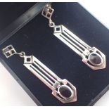 Charles Rennie Mackintosh silver earrings