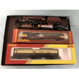 Five assorted Hornby OO gauge locomotives and night mail coach