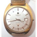 Gents Tissot automatic wristwatch on an expanding gold plated bracelet CONDITION REPORT: