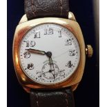 9ct gold Longines gents wristwatch CONDITION REPORT: This item is working at lotting