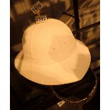 Royal Marines white pith helmet