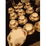 Thirty five piece Royal Albert Old Country Roses first quality tea service