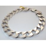 925 silver solid gents curb bracelet RRP £220