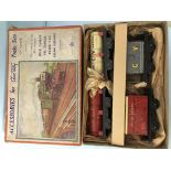 Unused Chad Valley O gauge box of four mint railway wagons ( boxed )