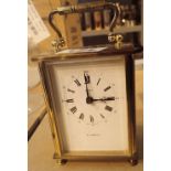H Samuel brass carriage clock with quartz movement