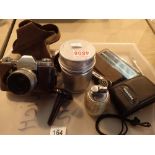 Collectable items including camera vintage vacuum flask etc