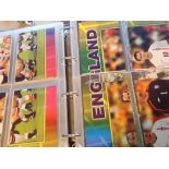 Album of postcard size football trading cards 1998 / 2002 approximately 200