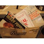 Box of unused LP records