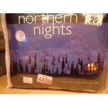 Northern lights double flannel sheets and pillow cases sealed