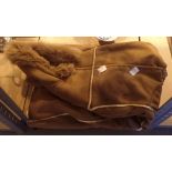 Faux sheepskin ladies coat size XL