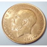 King George V 1914 half Sovereign with George and Dragon verso perth mint