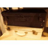 Two vintage suitcases