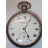 Hallmarked silver pocket watch by Robert Milne of Manchester Birmingham assay Brunner Mond (ICI)