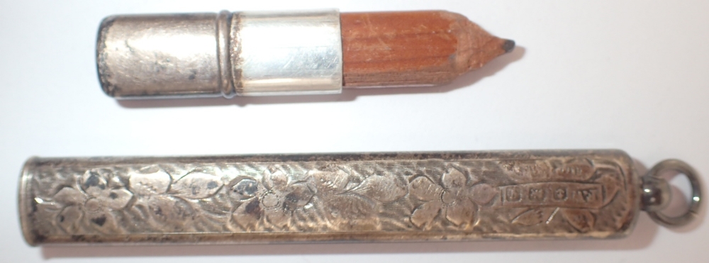 Hallmarked silver pencil