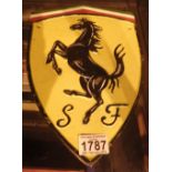 Cast iron Ferrari sign L: 30 cm