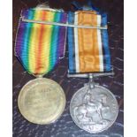 WWI medal pair to M300043 PTE F R Wilson RASC