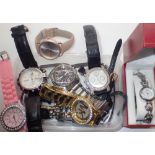 Box of mixed fashion watches