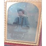 Gilt framed photograph case 7.
